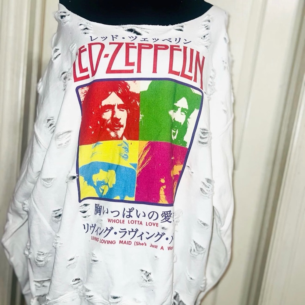 Led Zeppelin Distressed Graphic Sweatshirt - Picture 3 of 6